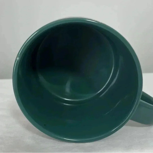 Starbucks A pair of 2015 Winter Green Christmas Cup Mugs With Gold Pinetrees - Picture 3 of 5